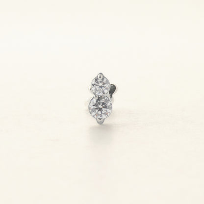 Aura Stud シルバー 拡大｜Rozea