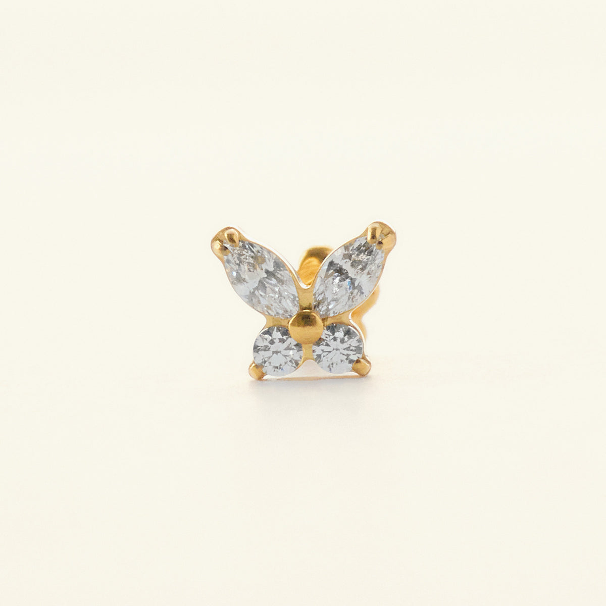 Flutter Stud ゴールド 拡大｜Rozea