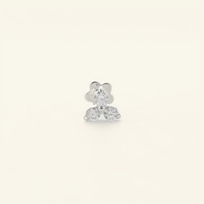 Prism Stud シルバー 拡大｜Rozea