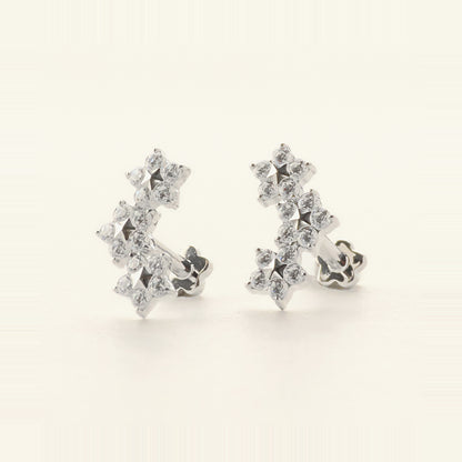 Stella Stud シルバー｜チタン フラットバックピアス｜Rozea